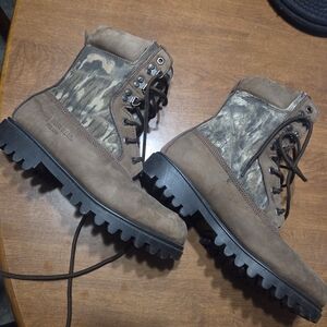 Womens Brown Camouflage Boots
